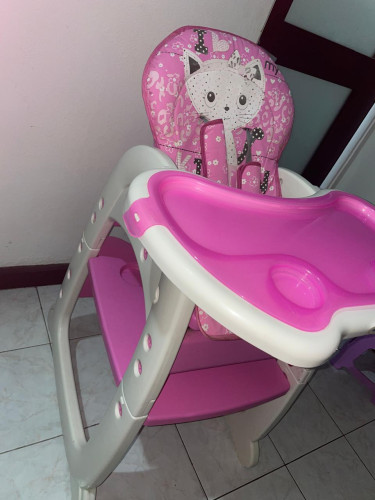 Baby High Chair, Pink Baby Chair