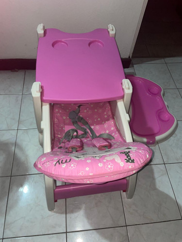 Baby High Chair, Pink Baby Chair