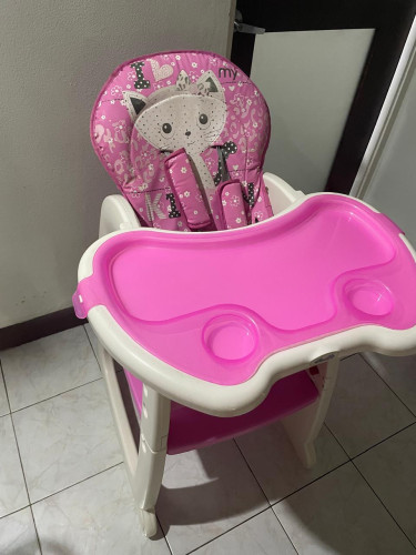 Baby High Chair, Pink Baby Chair