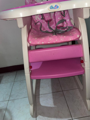 Baby High Chair, Pink Baby Chair