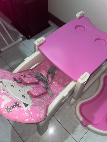 Baby High Chair, Pink Baby Chair