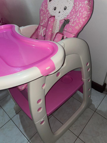 Baby High Chair, Pink Baby Chair