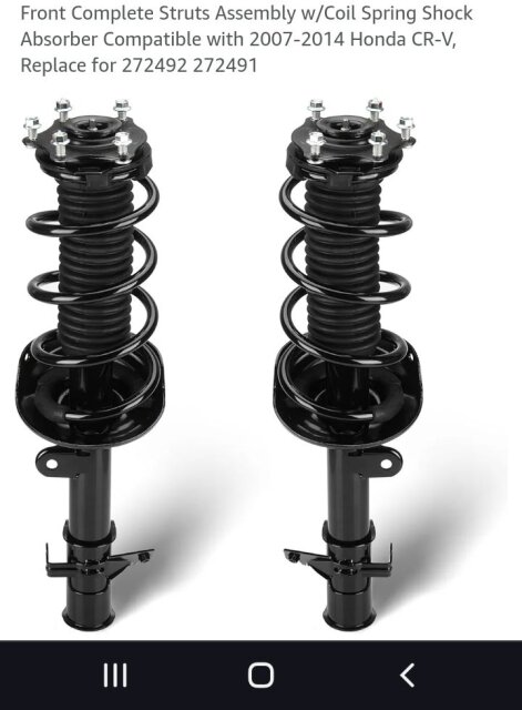 Complete Struts For Honda CRV