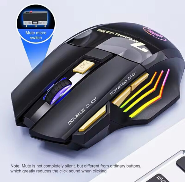 LED Bluetooth Wireless Gaming Mouse