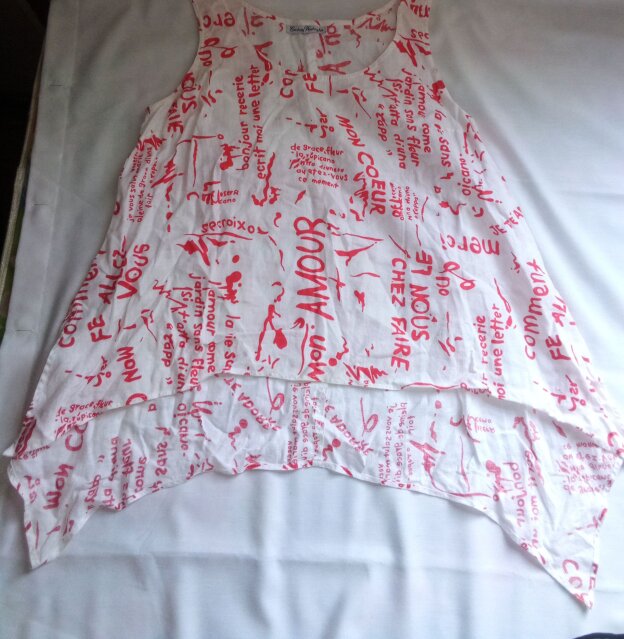 Meri French Phrases Print Top S2