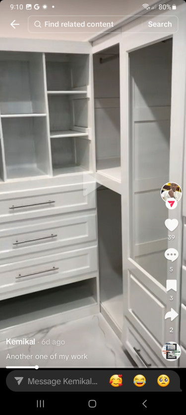 White Walkin Closet