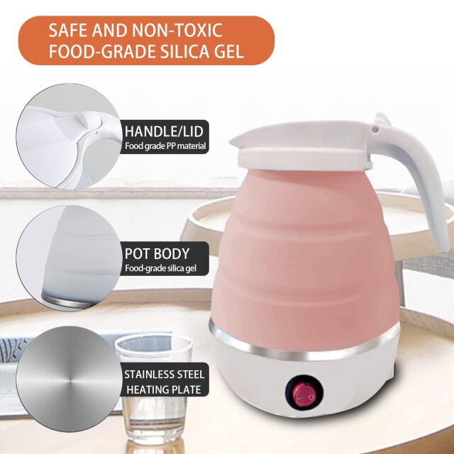 600ML FOLDABLE PORTABLE ELECTRIC KETTLE