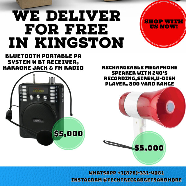 We Have Portable PA System And Portable Megaphone