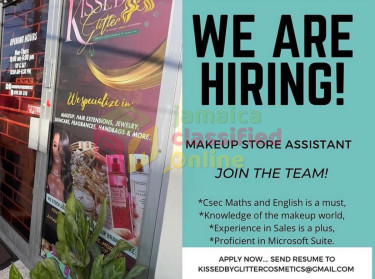 Makeup Store Assistant  Full Time Jobs Half Way Tree