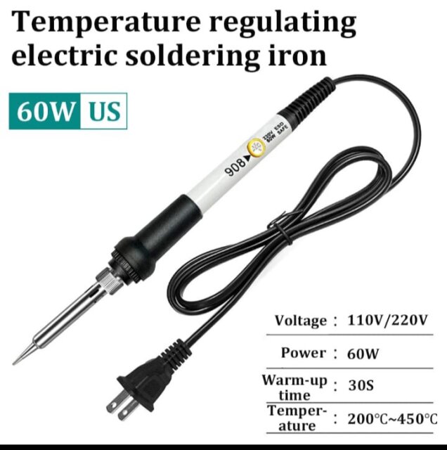 Adjustable Temperature Soldering Iron 60W