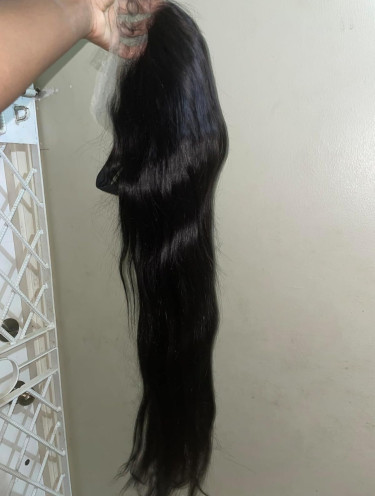 28 Inch Natural Black Mixed Blend Low Heat 13x4