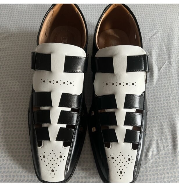 Stacy Adams Black And White Mens Shoes