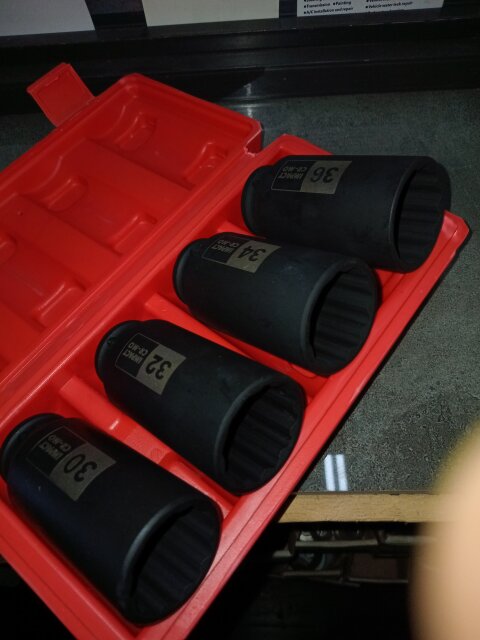 4 Pcs 12 Point Deep Impact Socket Set