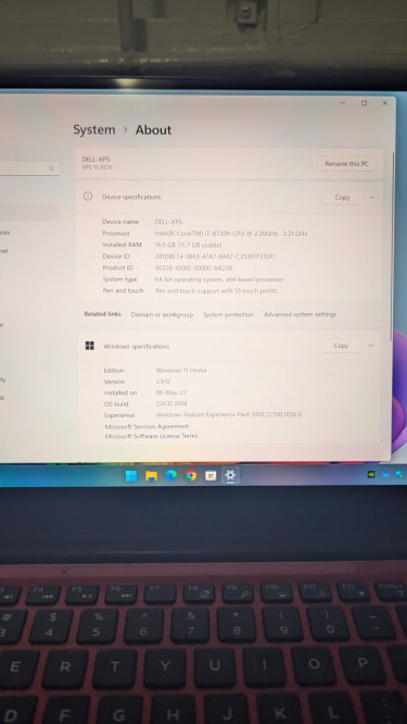 Dell XPS 15 9570 (4k Touchscreen Version)