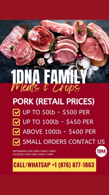 PORK Retail Price