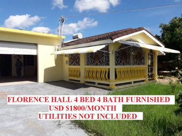 FLORENCE HALL 4 Bedroom 4 BATH FURNISHED USD $1800