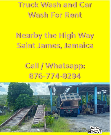 Truck Wash And Car Wash For Rent