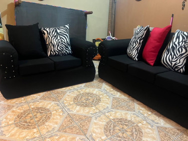 Brand New Sofa Set Black