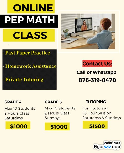 Online PEP Math Classes