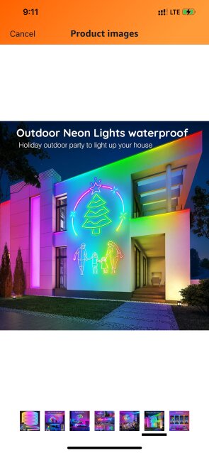 50FT OUTDOOR RGB LED STRING LIGHTS