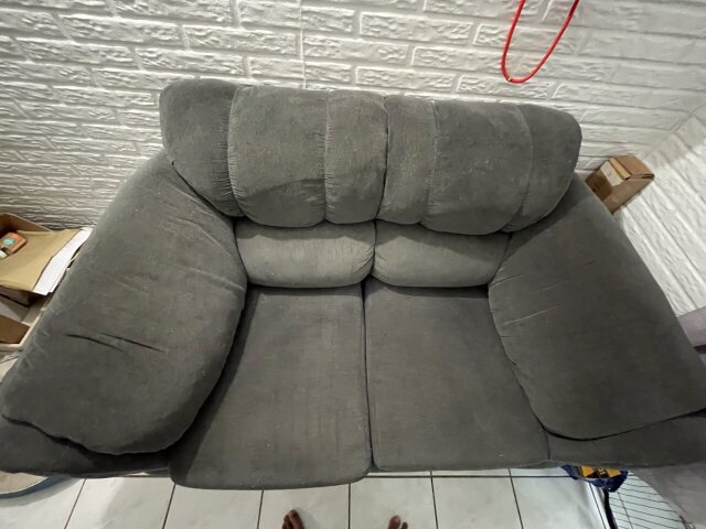 Grey 2 Seater Loveseat