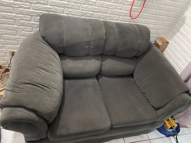 Grey 2 Seater Loveseat