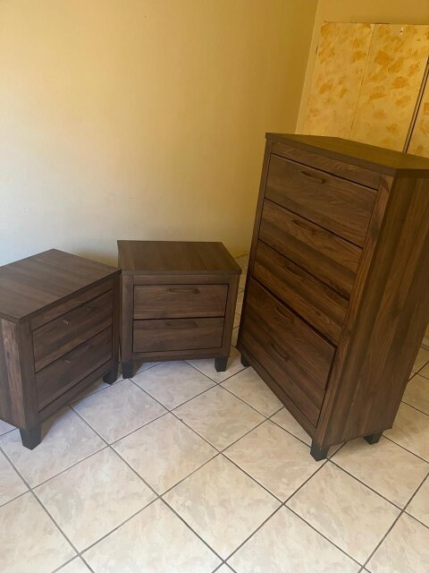 Chest Of Drawer And Two (2) Matching Nightstand