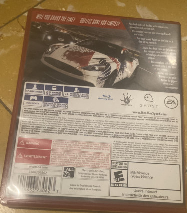  EA Need For Speed Rivals(PS4 Game CD)