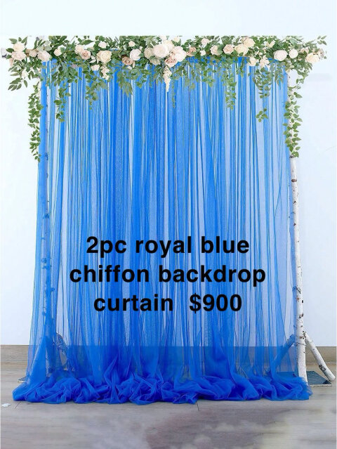 Royal Blue Backdrop Curtain