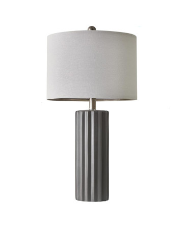 Grey Ceramic Table Lamps - Set Of 2