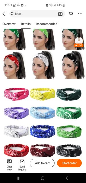 Paisley Kerchief Headband (kiss Me Heandband)