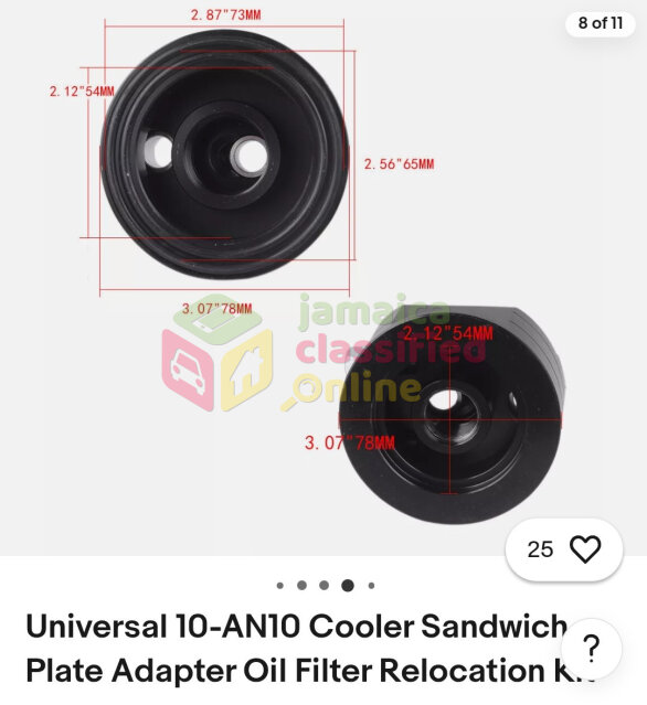 Universal AN 10 Oil Cooler Relocation Kit