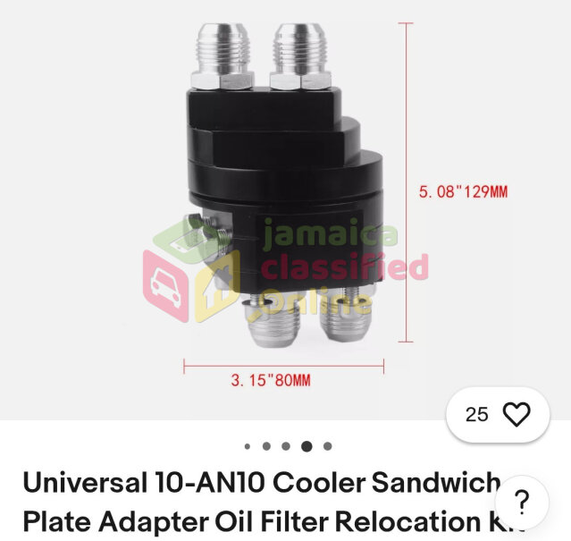 Universal AN 10 Oil Cooler Relocation Kit