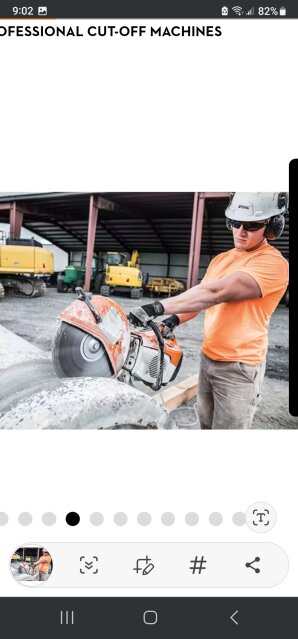 Stihl Ts420 Concrete Saw For Rent