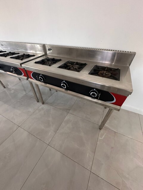 Used Two 3 Burner Commercial Stoves