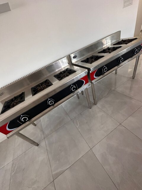 Used Two 3 Burner Commercial Stoves