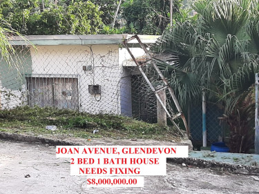  2 Bedroom 1 Bathroom Joan Avenue Needs Repair