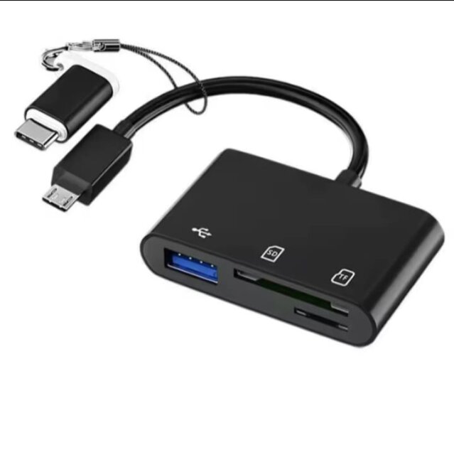 Type-C Adapter TF CF SD Memory Card Reader OTG