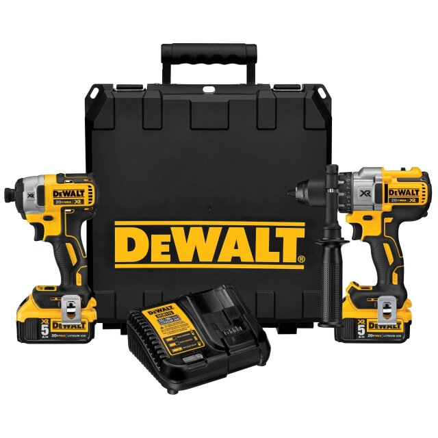 **Used** DEWALT XR 2-Tool Combo Set W/ Hard Case