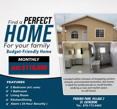 2 Bedroom Family Home