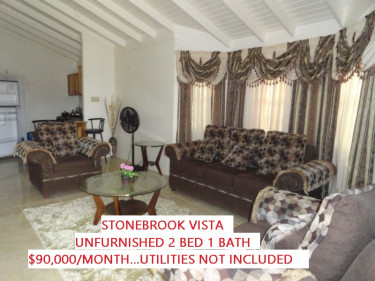  STONEBROOKE VISTA 2 Bedroom 1 BATH UNFURNISHED 