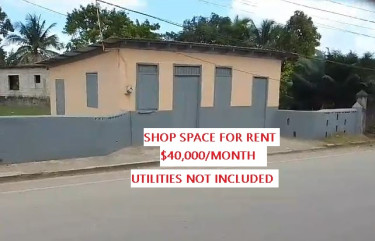 SHOP SPACE FOR RENT IN DEESIDE $40,000