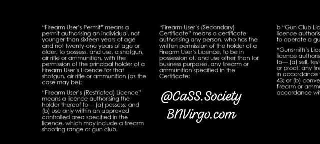 Learn About The Firearms Act 2022 Classes. Legal Services Kingston, St Andrew And St Thomas