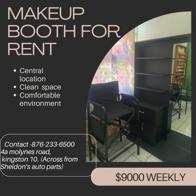 Makeup Booth For Rent