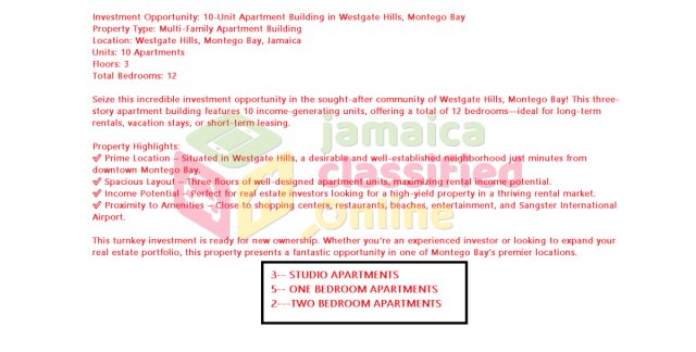 WESTGATE..10 UNIT.. 12 BEDROOM APARTMENT BUILDING