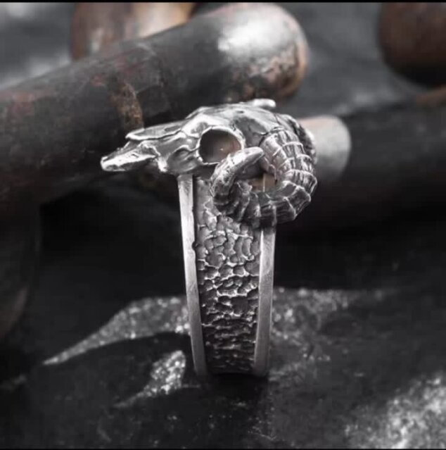 Adjustable Skull Ring For Men And Women