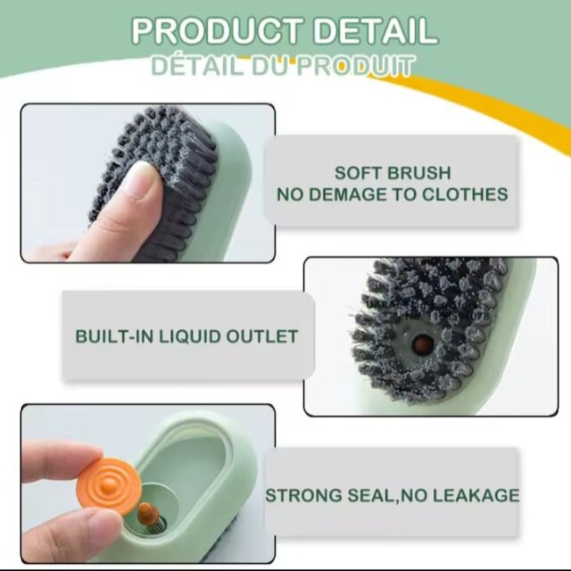 Shoe Cleaning Brush With Soap Dispenser Shoe Brush