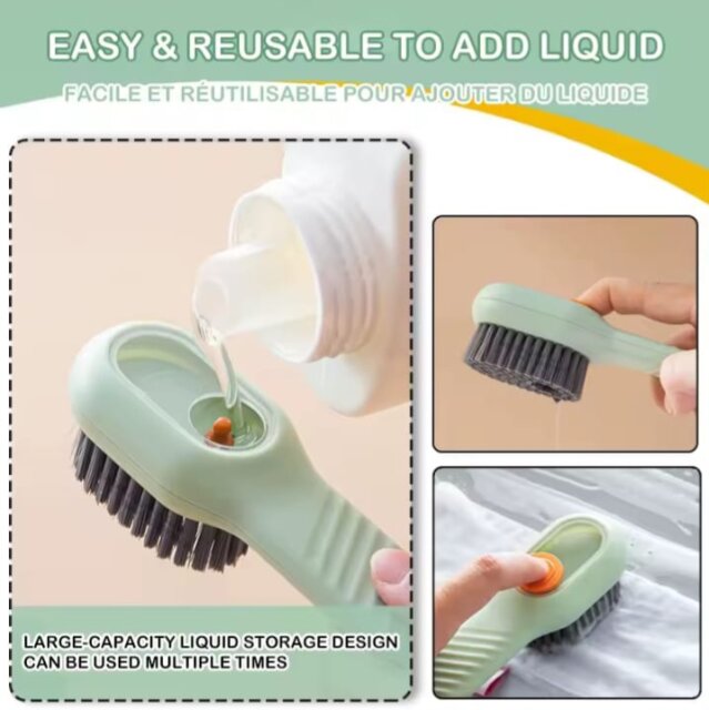 Shoe Cleaning Brush With Soap Dispenser Shoe Brush