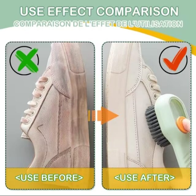 Shoe Cleaning Brush With Soap Dispenser Shoe Brush