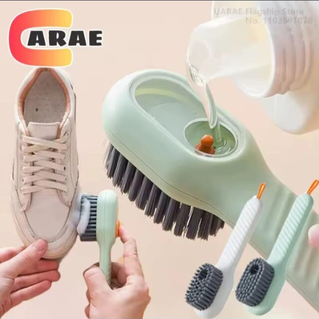 Shoe Cleaning Brush With Soap Dispenser Shoe Brush